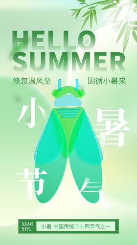 二十四节气小暑海报24大大