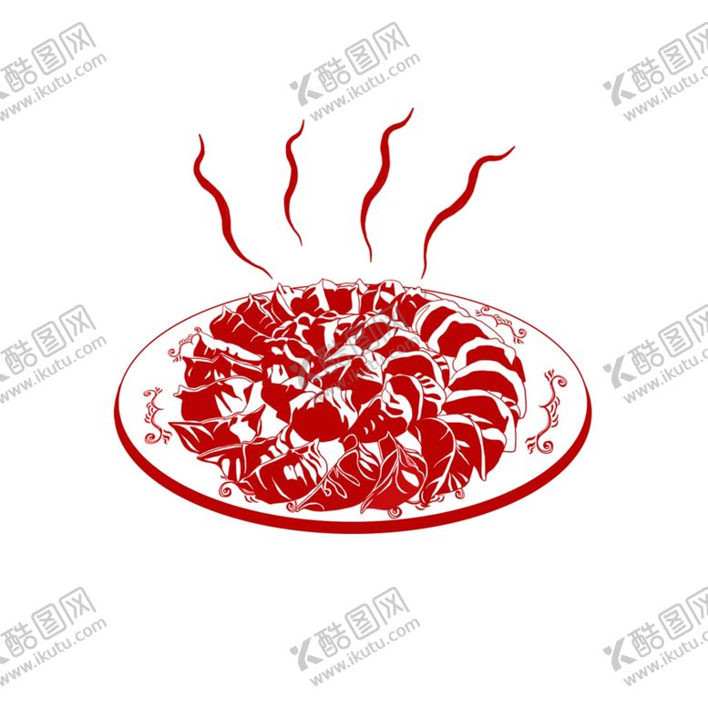 编号：45707009282024047923【酷图网】源文件下载-红色喜庆中国风剪纸新年元素
