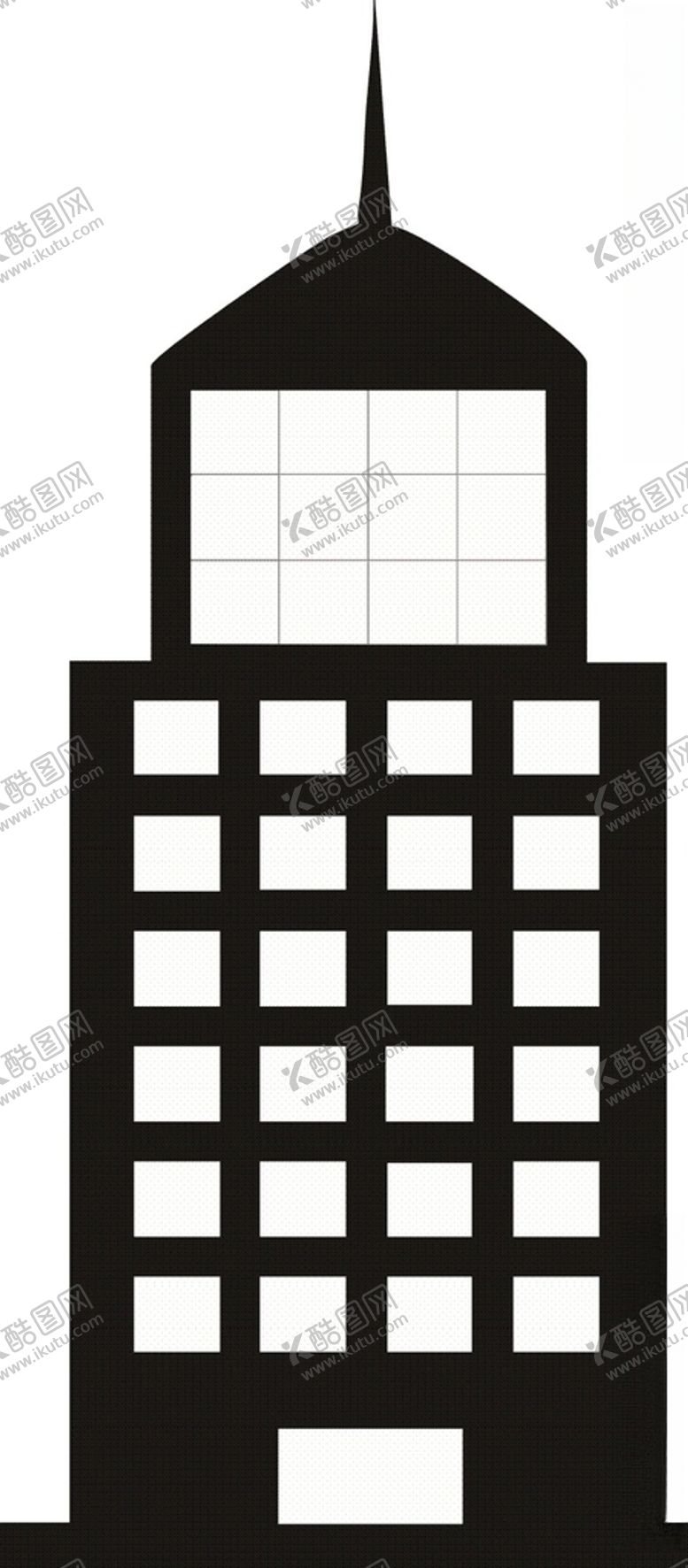 编号：18827309152253562160【酷图网】源文件下载-建筑房屋剪影-4