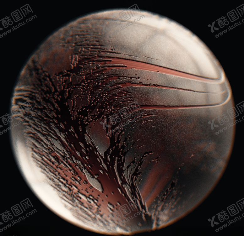 编号：30812610030245006756【酷图网】源文件下载-C4D模型金属球石头珠子圆球