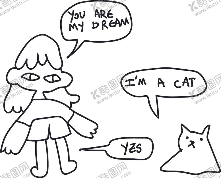 编号：84118209171342524676【酷图网】源文件下载-卡通猫咪