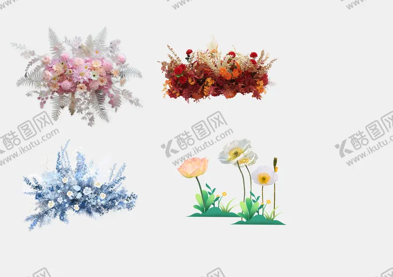 编号：06172809281538593675【酷图网】源文件下载-免扣路引花素材