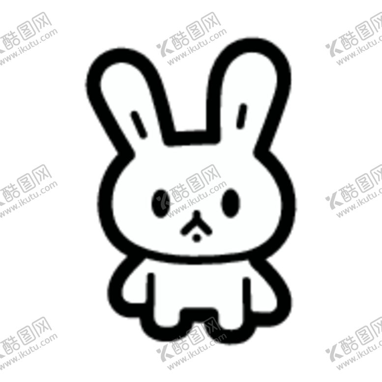编号：43700612110155085350【酷图网】源文件下载-兔子简笔画