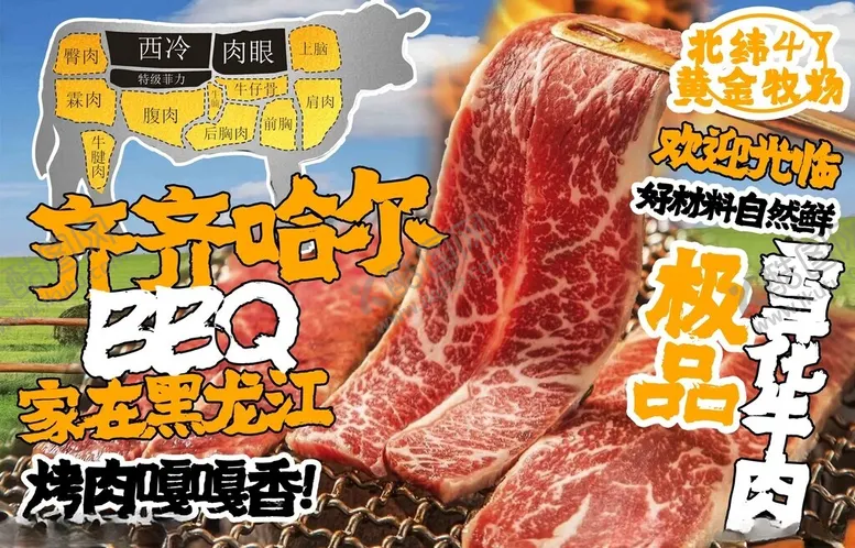 编号：20364901311328036793【酷图网】源文件下载-齐齐哈尔烤肉简约