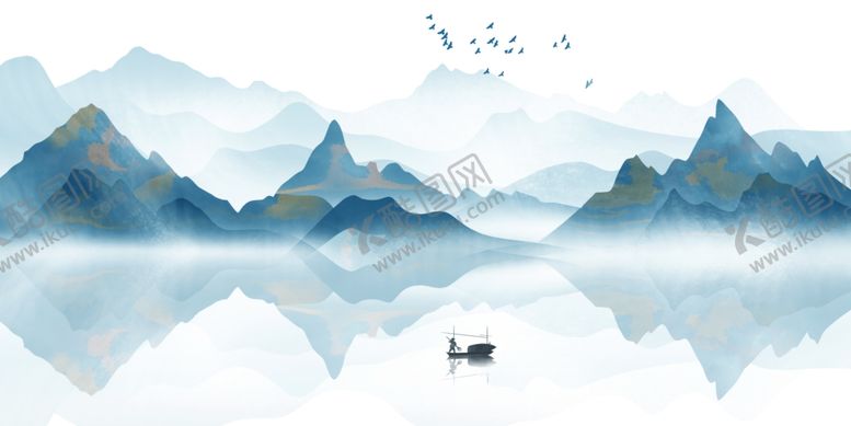 编号：91948109191803228093【酷图网】源文件下载-山水国风古风背景海报素材