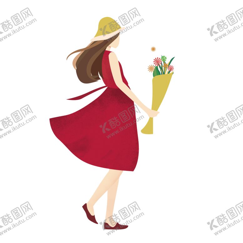 编号：50041510271139178770【酷图网】源文件下载-水彩手绘女孩