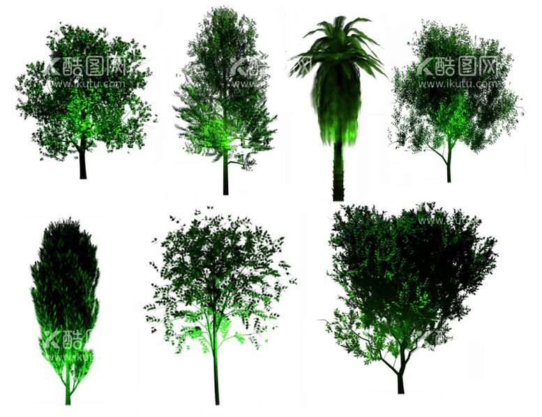 编号：36003412092039243848【酷图网】源文件下载-灯光树景观树