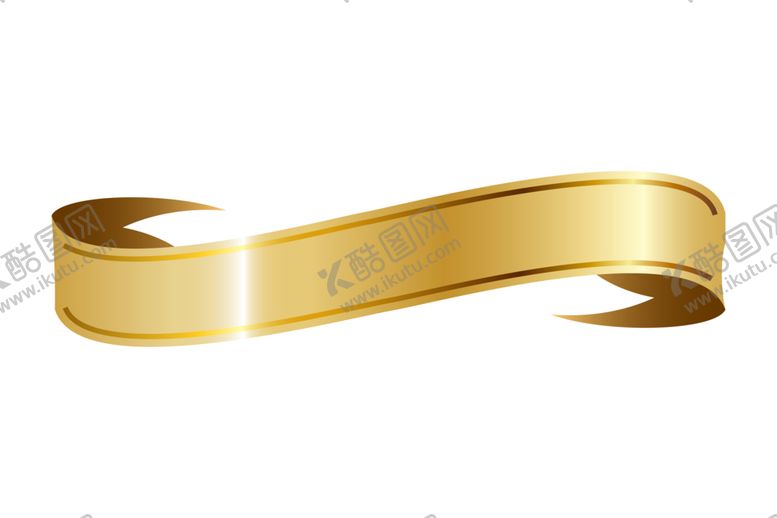 编号：81890610311405571817【酷图网】源文件下载-金色飘带