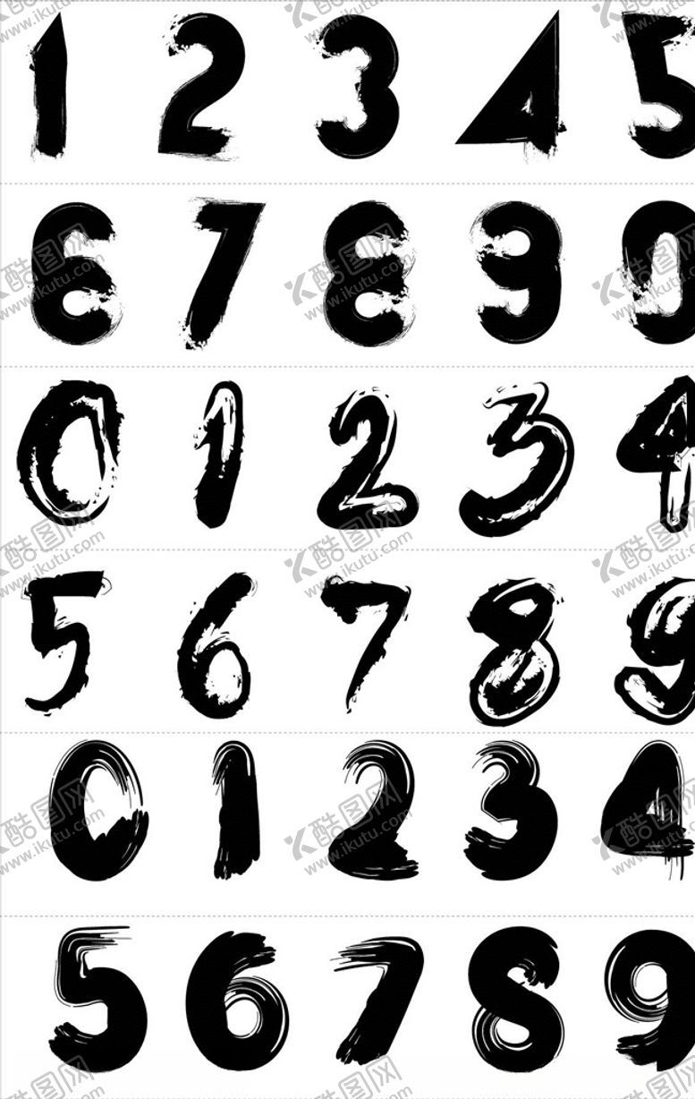 编号：27026605081524556971【酷图网】源文件下载-卡通数字