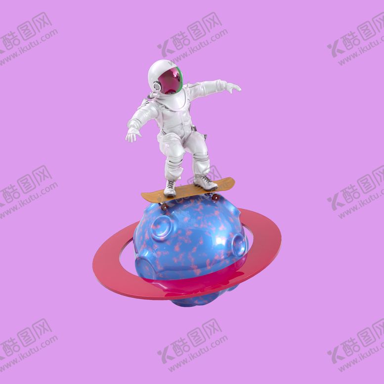 编号：21057609141407179724【酷图网】源文件下载-3D宇航员3D素材3D人物