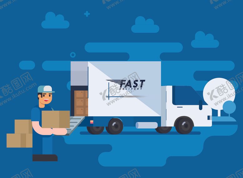 编号：12010009290622491283【酷图网】源文件下载-交通运输主题插画