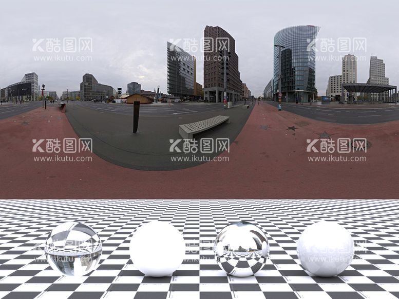 编号：30781011131818288936【酷图网】源文件下载-C4D城市街道贴图HDR贴图