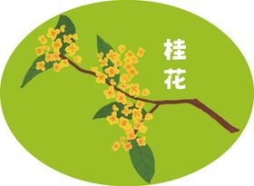 桂花矢量图