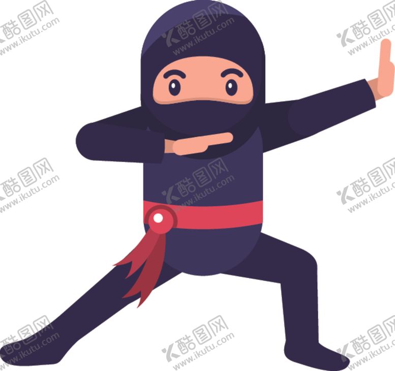 编号：95228605081357162983【酷图网】源文件下载-卡通忍者