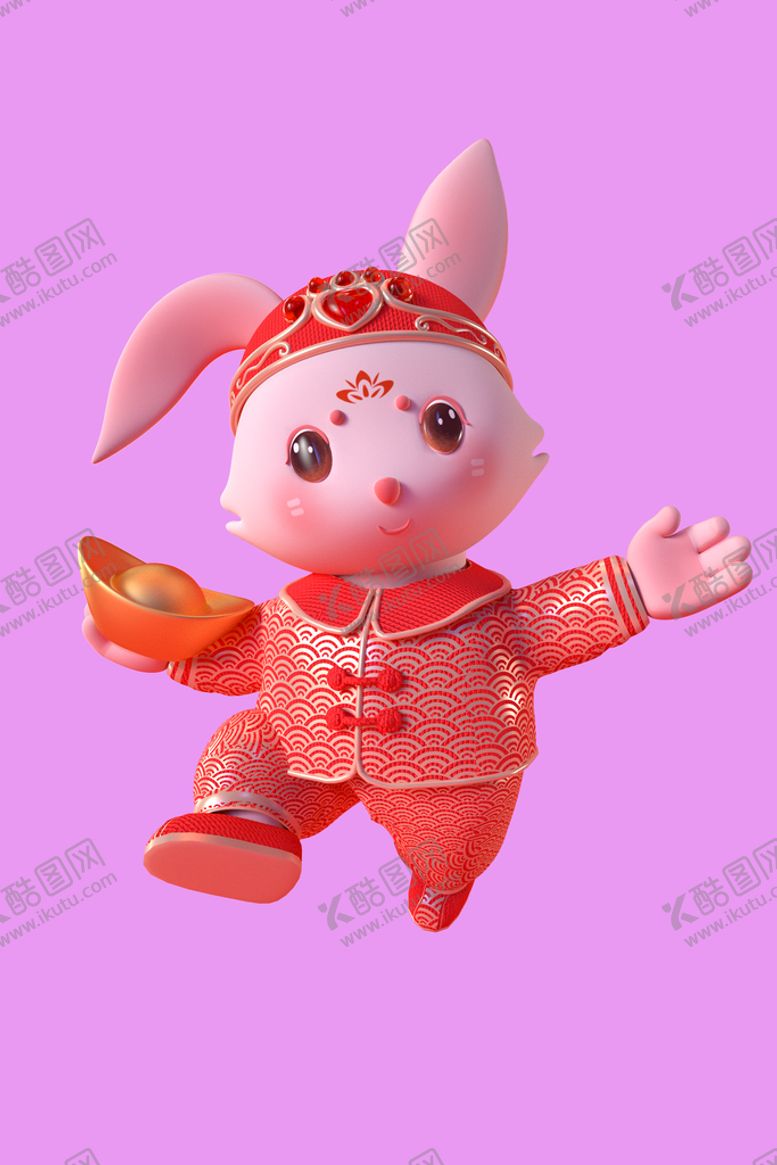 编号：54869309130847330325【酷图网】源文件下载-3D动画兔子