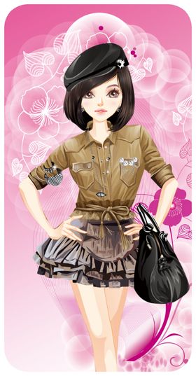 美女手机壳