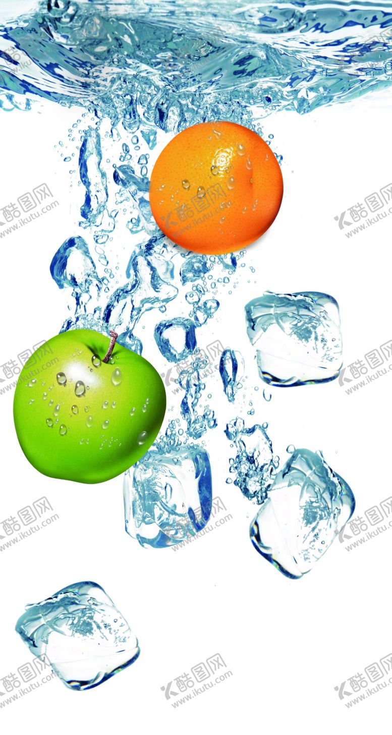 编号：95635607080410303784【酷图网】源文件下载-水果冰块