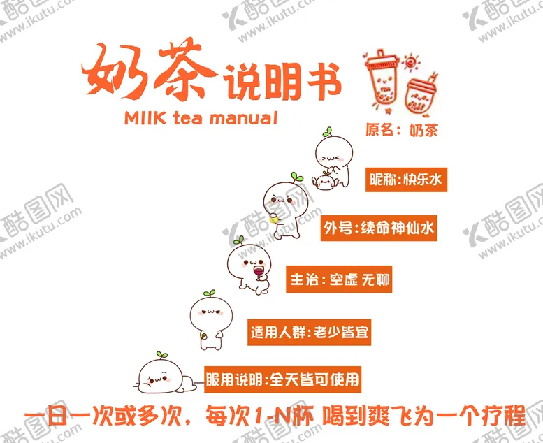编号：39518409212337049108【酷图网】源文件下载-奶茶说明书