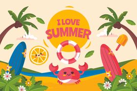 夏天插画