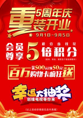 编号：04593609270310523598【酷图网】源文件下载-重装开业周年庆