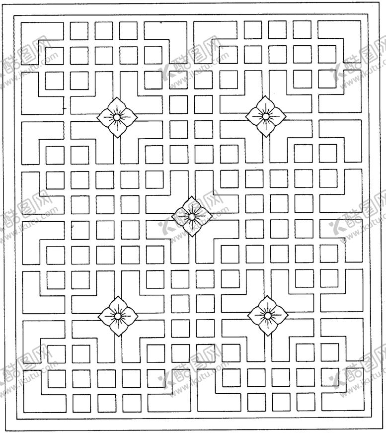 编号：22728209282023009474【酷图网】源文件下载-镂空花图案
