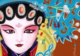 京剧插画