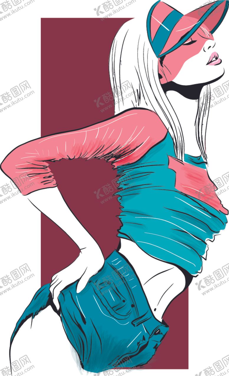 编号：86350109220744053692【酷图网】源文件下载-女性插画