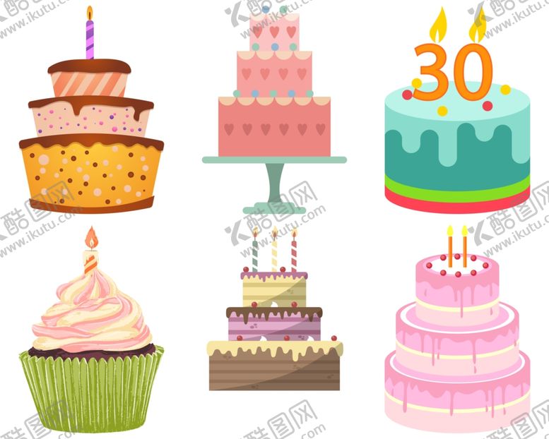 编号：36240005120910494245【酷图网】源文件下载-生日蛋糕