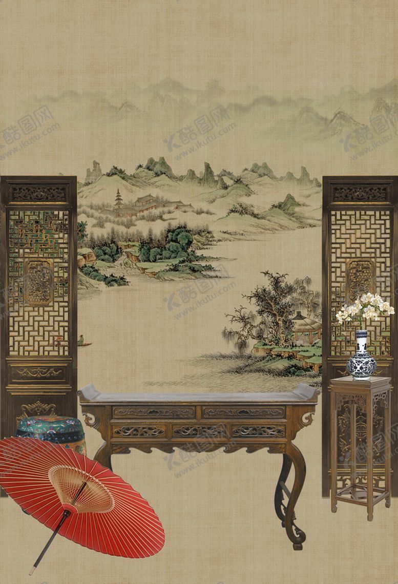 编号：82510909181745044637【酷图网】源文件下载-山水画