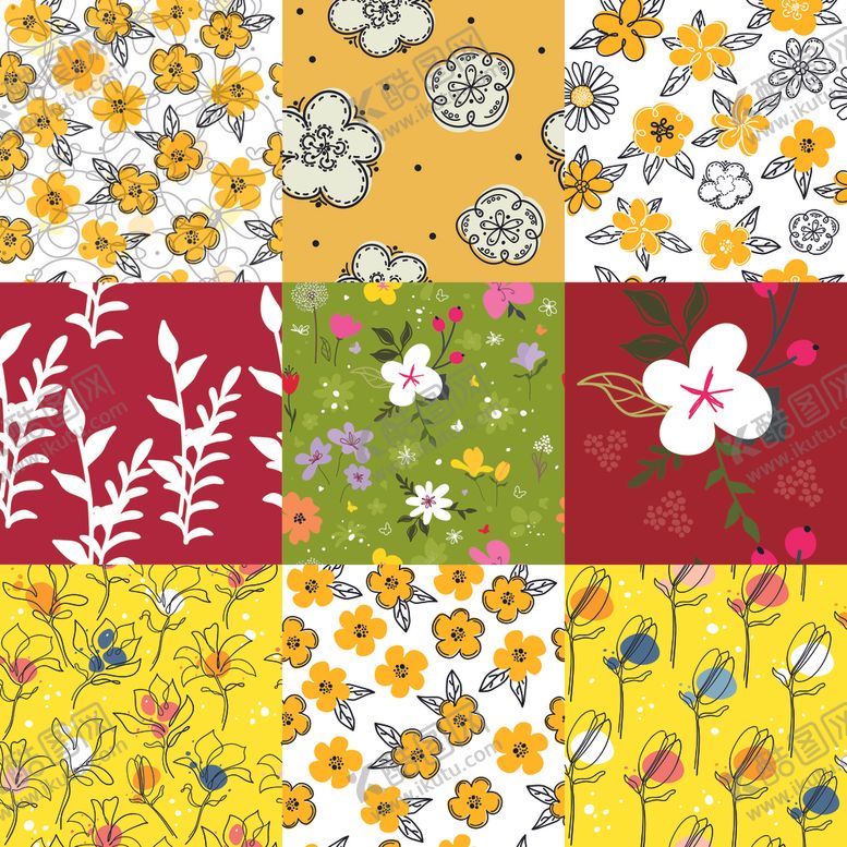 编号：91321211242036384895【酷图网】源文件下载-花卉图案
