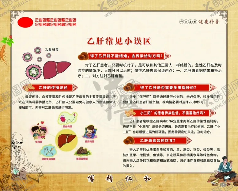 编号：23943102180341454748【酷图网】源文件下载-乙肝常见小误区