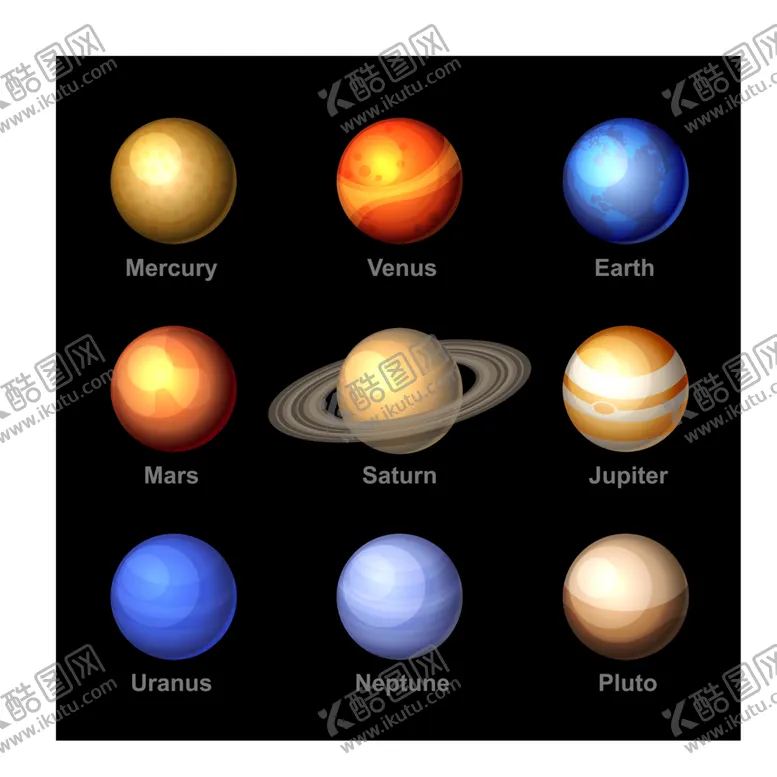 编号：26541912091829134713【酷图网】源文件下载-银河行星矢量素材