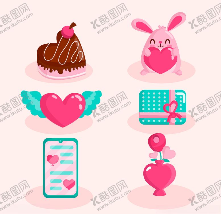 编号：87124210211609554131【酷图网】源文件下载-浪漫情人节元素