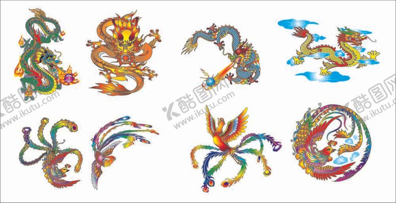 编号：29641810101729224061【酷图网】源文件下载-龙凤