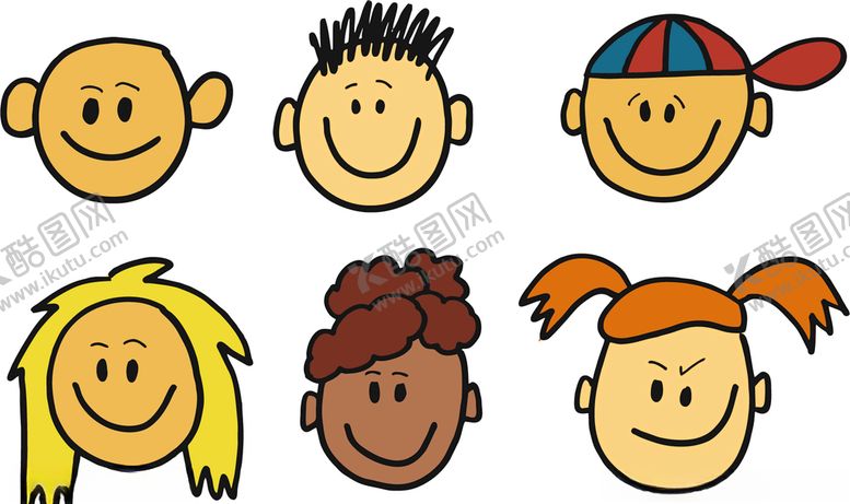 编号：20663109281734216911【酷图网】源文件下载-矢量卡通人物头像
