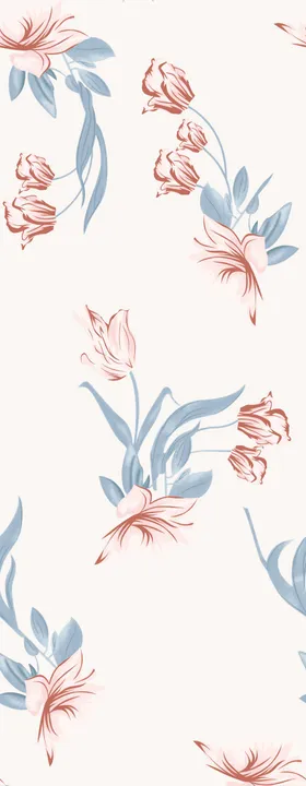 大牌数码印花玫瑰花乱手绘