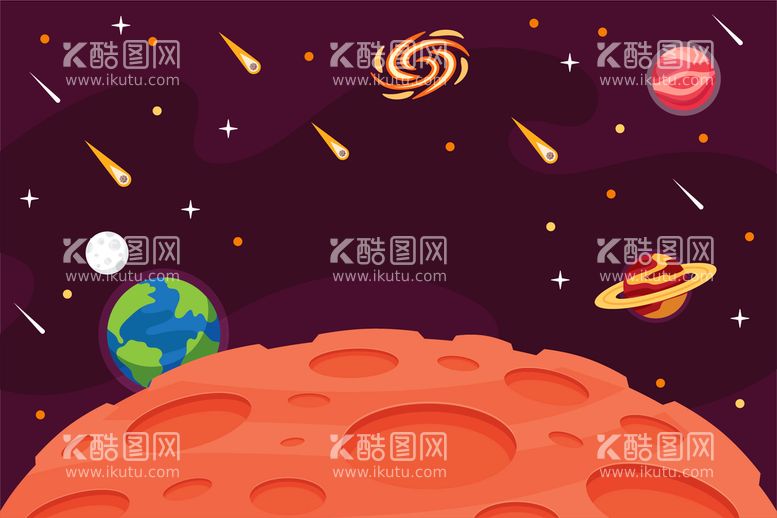 编号：36889610272016011075【酷图网】源文件下载-火星背景