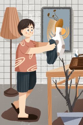 五一劳动节插画淘宝夏日活海报51