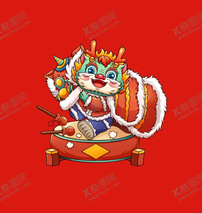 编号：15472401170702237551【酷图网】源文件下载-手绘卡通小龙