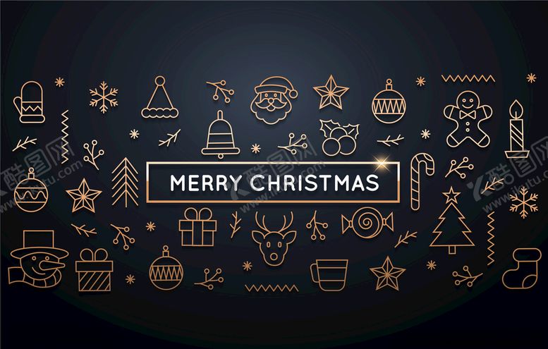 编号：17698110161737052954【酷图网】源文件下载-圣诞图标