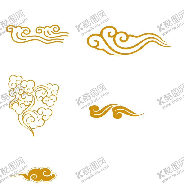 编号：14940809170651202106【酷图网】源文件下载-祥云元素设计素材