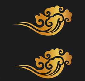 矢量古典祥云