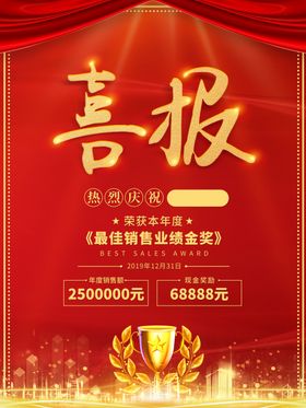 喜报金榜题名高考状元榜海展板