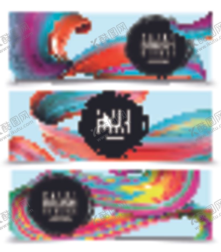 编号：81382204170953262117【酷图网】源文件下载-笔刷展板背景模板