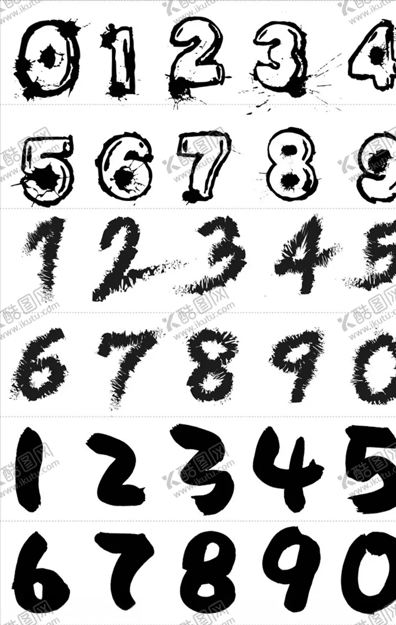 编号：88670706272153471705【酷图网】源文件下载-卡通数字