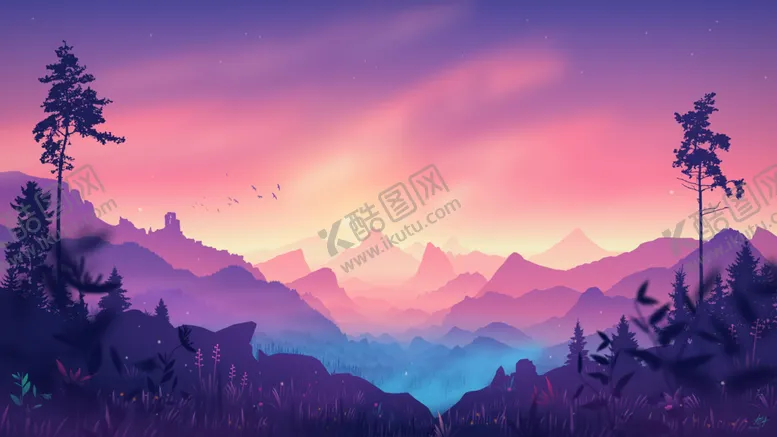 编号：90846512121056201405【酷图网】源文件下载-插画壁纸