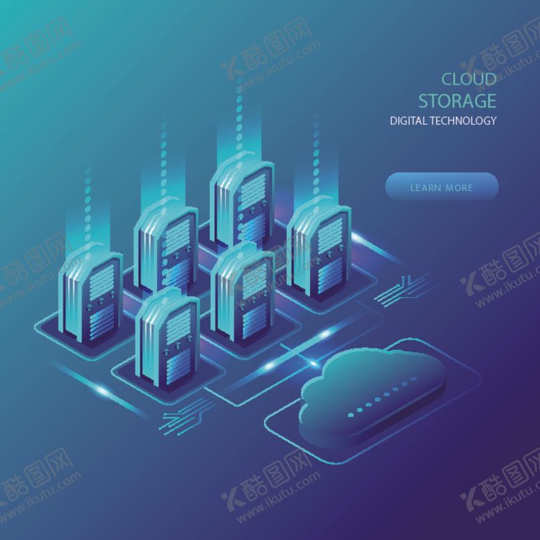 编号：52679610111205422468【酷图网】源文件下载-炫彩科技感插画