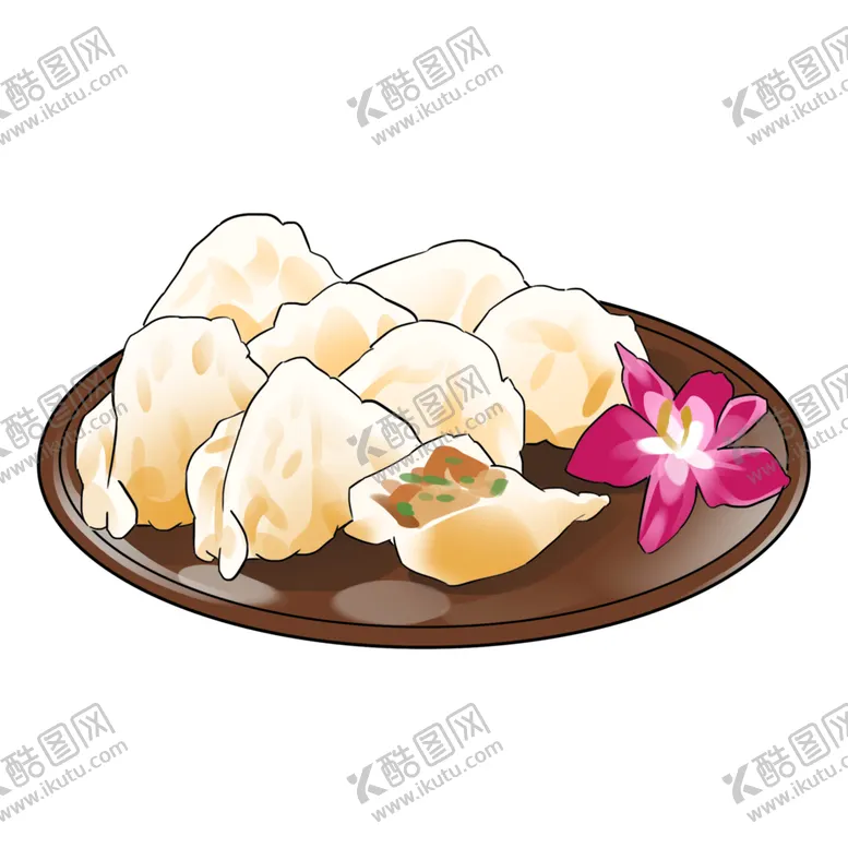 编号：67535305011725504323【酷图网】源文件下载-手绘饺子素材