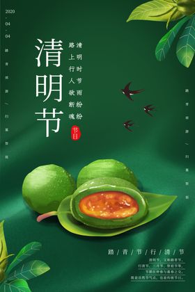清明节踏青清明清明插画