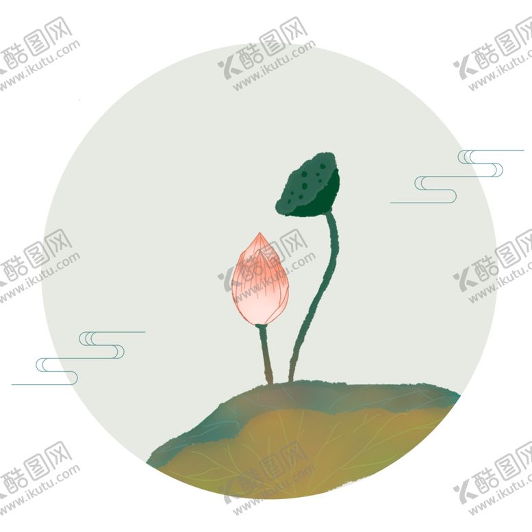 编号：79610109280451548311【酷图网】源文件下载-水墨荷花